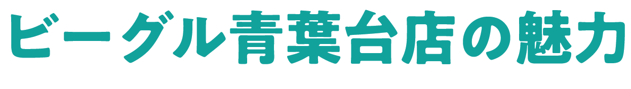 ビーグル青葉台店の魅力